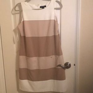 Neutral Color Sleeveless Dress